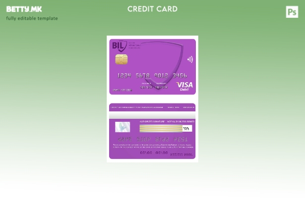 Модерен стил Canada Internationale pour le Centrafrique банкарска виза картичка 